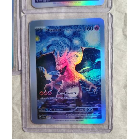 Custom Pokemon Holo Foil Artwork Lot Starry Night, Mona Pika, Mewtwo Portrait NM - Picture 3 of 8